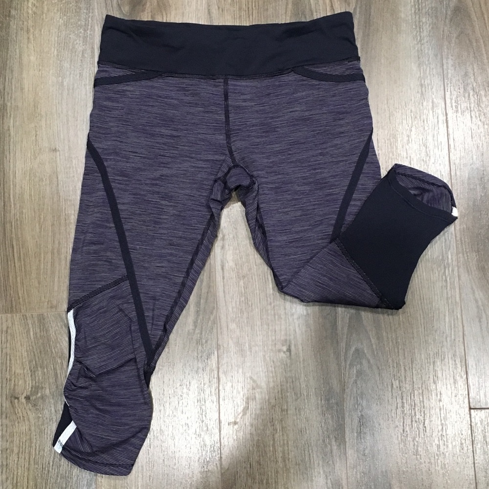Lululemon Run Crop Pants Deep Indigo Navy Gem